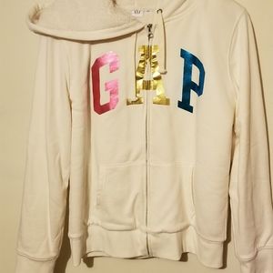 GAP sherpa lined hoodie